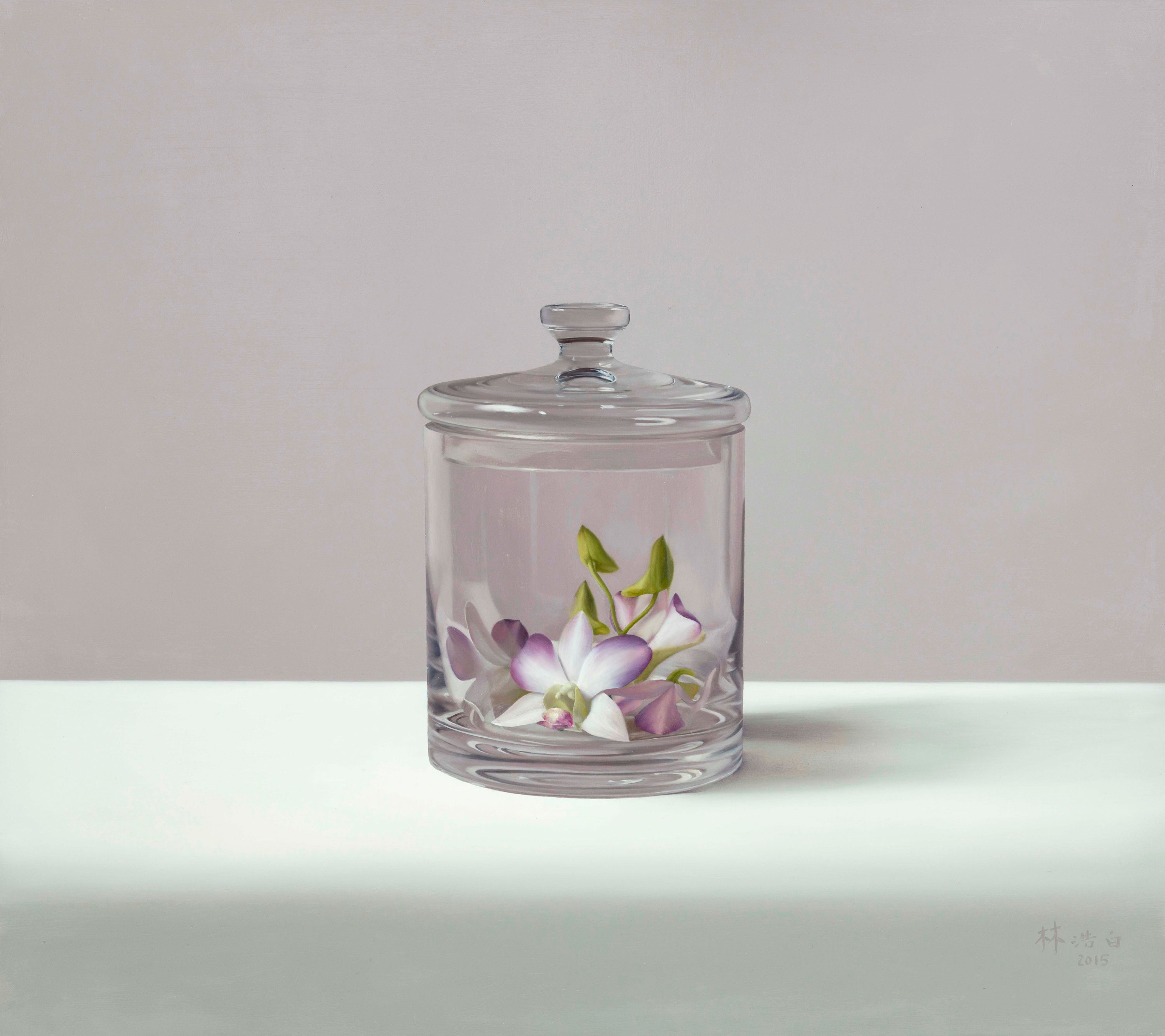 Expressed through Objects|借物抒情作品-Preserving Youth No.6|想留住點青春 No.6|,Oil on linen mounted on
								panel|油彩木板裱麻,40 x 45 cm|2015